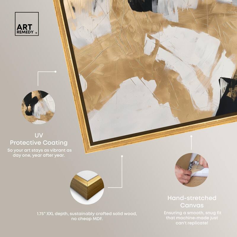 Cracked Gilt I Canvas by Art Remedy