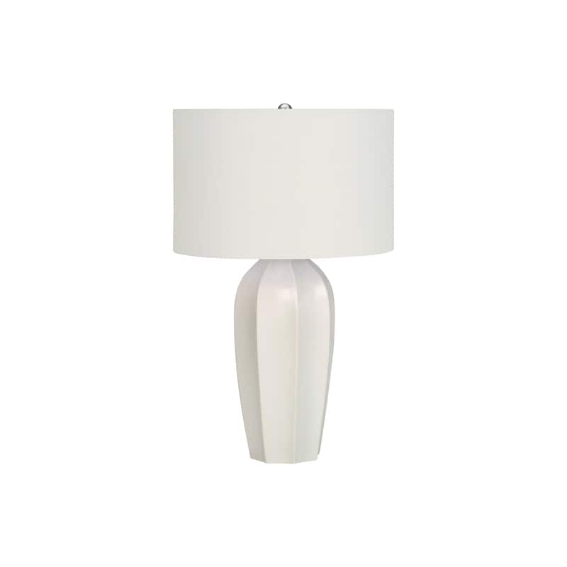 Lighting, 27"h, Table Lamp, Cream Ceramic, Ivory / Cream Shade, Modern