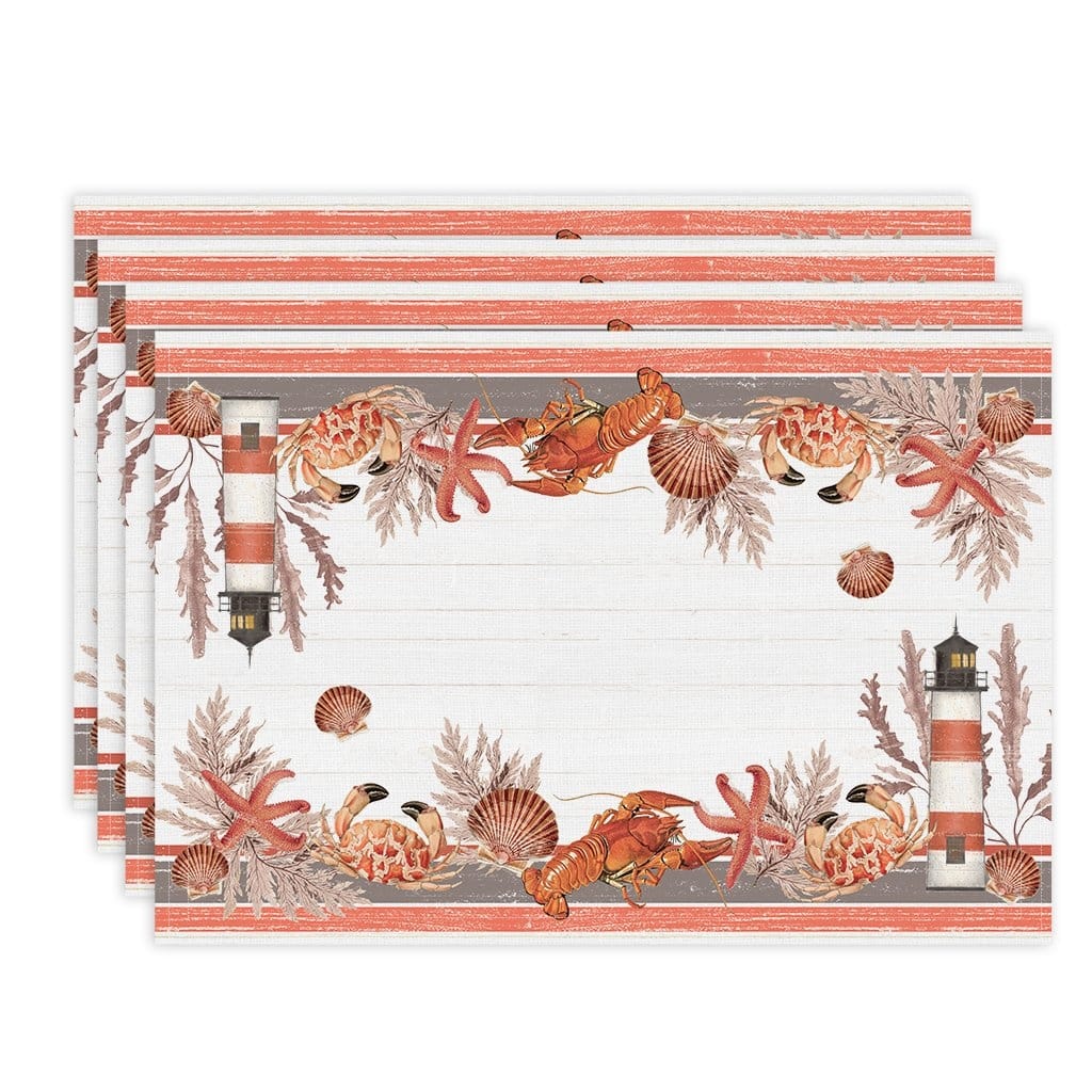 Seafood Shack Placemat Set - 13" x 19"