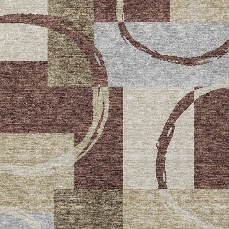 HomeRoots Geometric Modern Rectangle Outdoor Rug