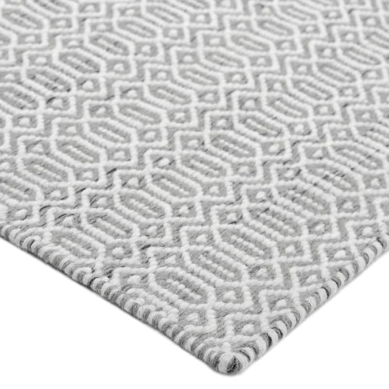 Overton Handmade Modern Contemporary Geometric Area Rug