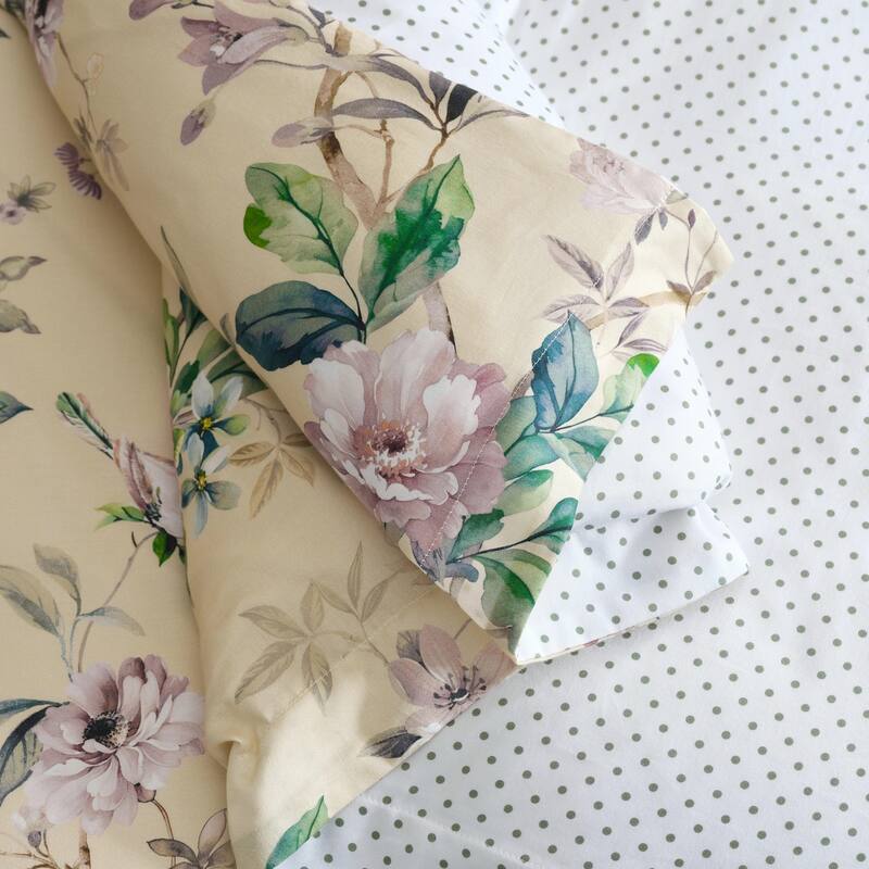 Martha Stewart Songbird Cotton Reversible Comforter Set