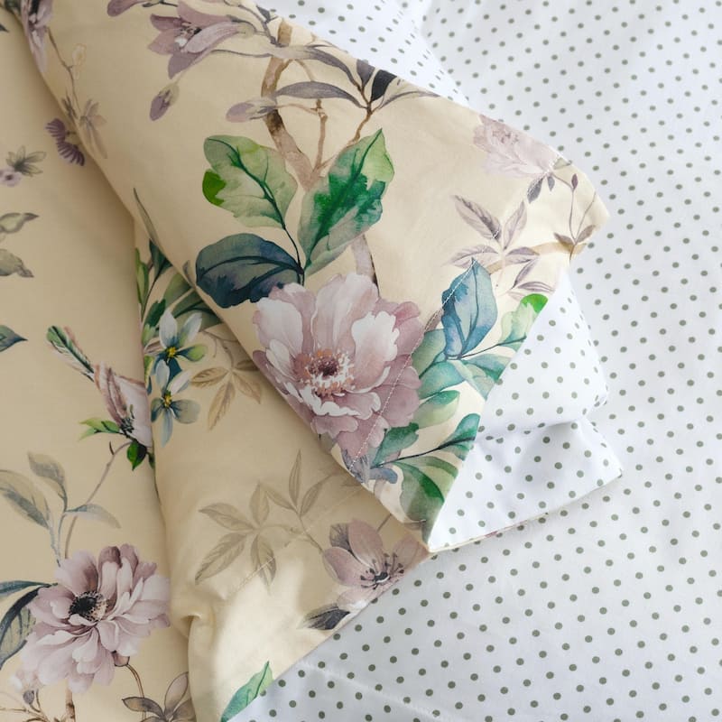 Martha Stewart Songbird Cotton Reversible Duvet Cover Set