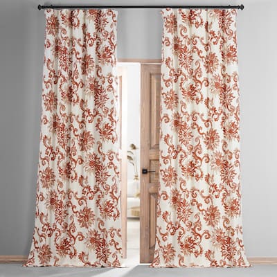 Exclusive Fabrics Indonesian Printed Cotton Hotel Blackout Curtain (1 Panel)