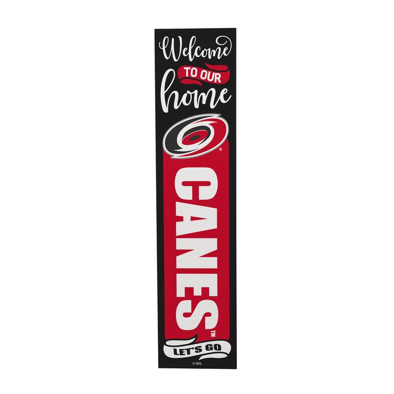 47" Double Sided Seasonal Porch Leaner, Carolina Hurricanes - 47" x 11.25"