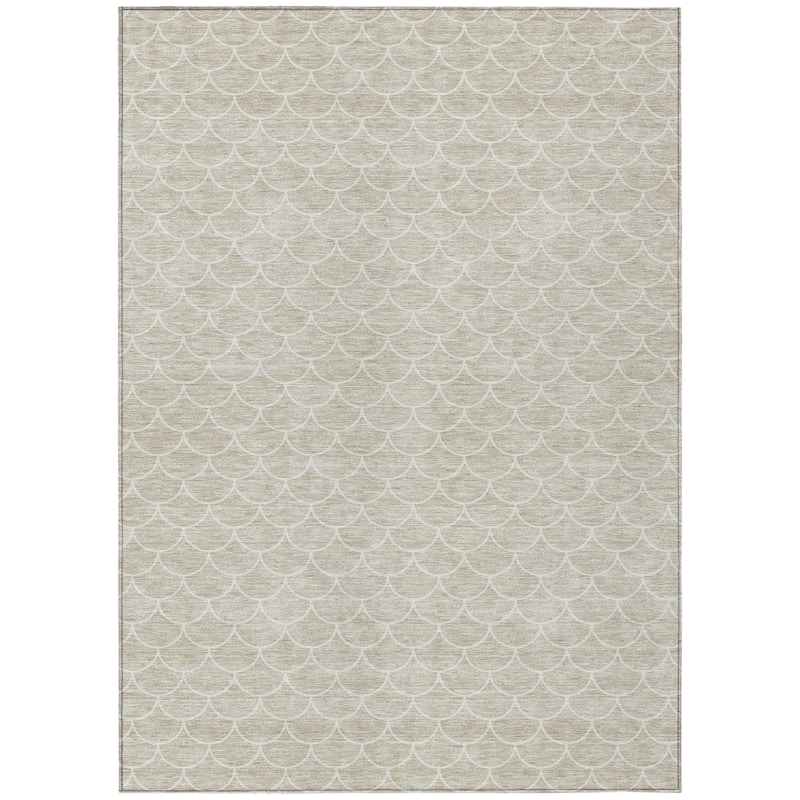 HomeRoots Geometric Transitional Rectangle Outdoor Rug