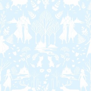 Disney Frozen 2 Nordic Green & Glitter Wallpaper
