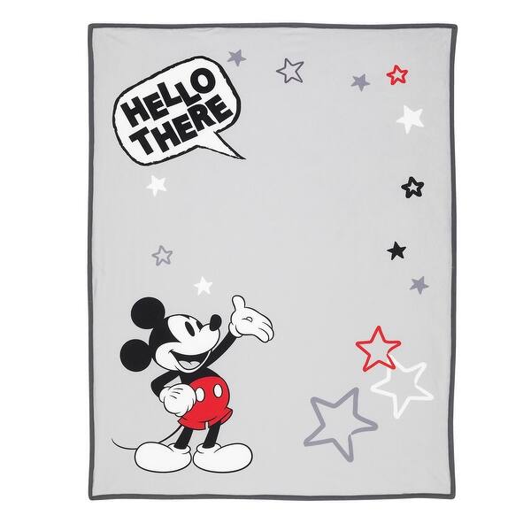 slide 2 of 6, Lambs & Ivy Disney Baby MICKEY MOUSE Picture Perfect Baby Blanket - Gray