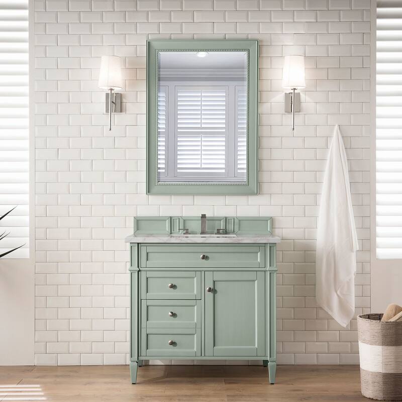 James Martin Vanities 650-V36-3VSL Brittany 36" Single Basin Poplar