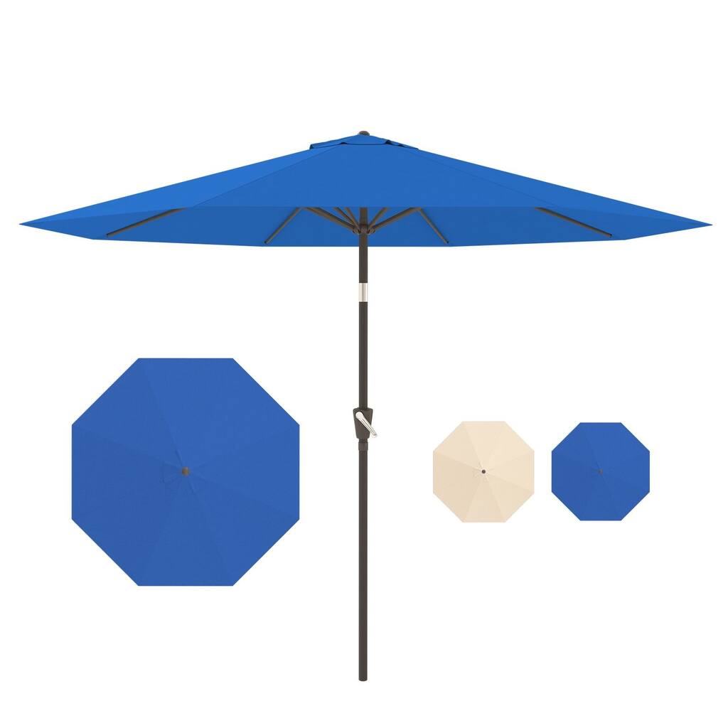 Sunnyglade Patio Umbrella Outdoor Table Umbrella with 8 Sturdy Ribs
