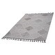 preview thumbnail 2 of 5, LOOM & LUXE Collection White/Grey/Trellis Indoor/Outdoor Area Rug