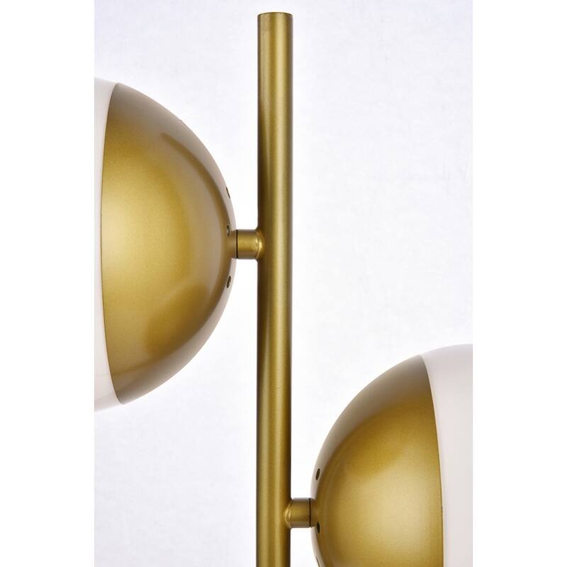 Mid-century Modern Frosted White Glass Table Lamp