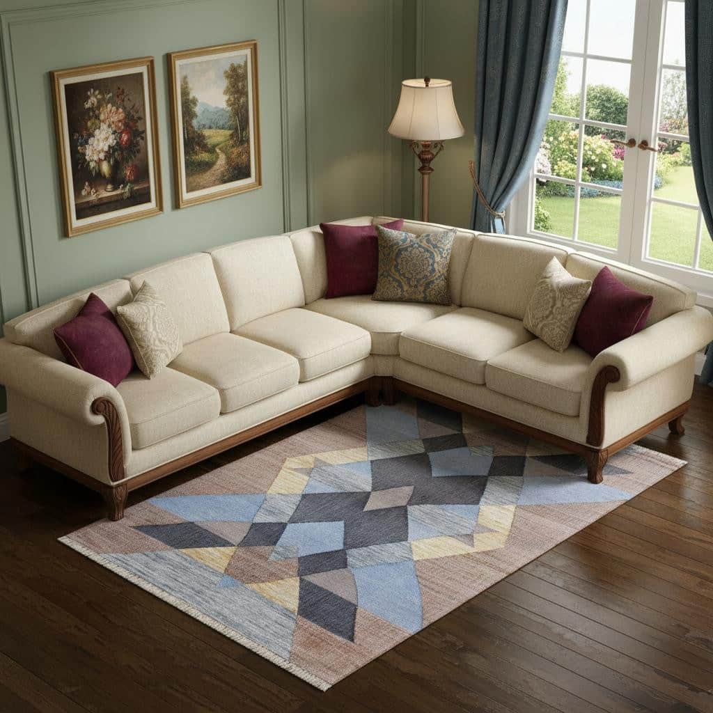 HomeRoots Geometric Southwest Rectangle Area Rug - 8' X 10'