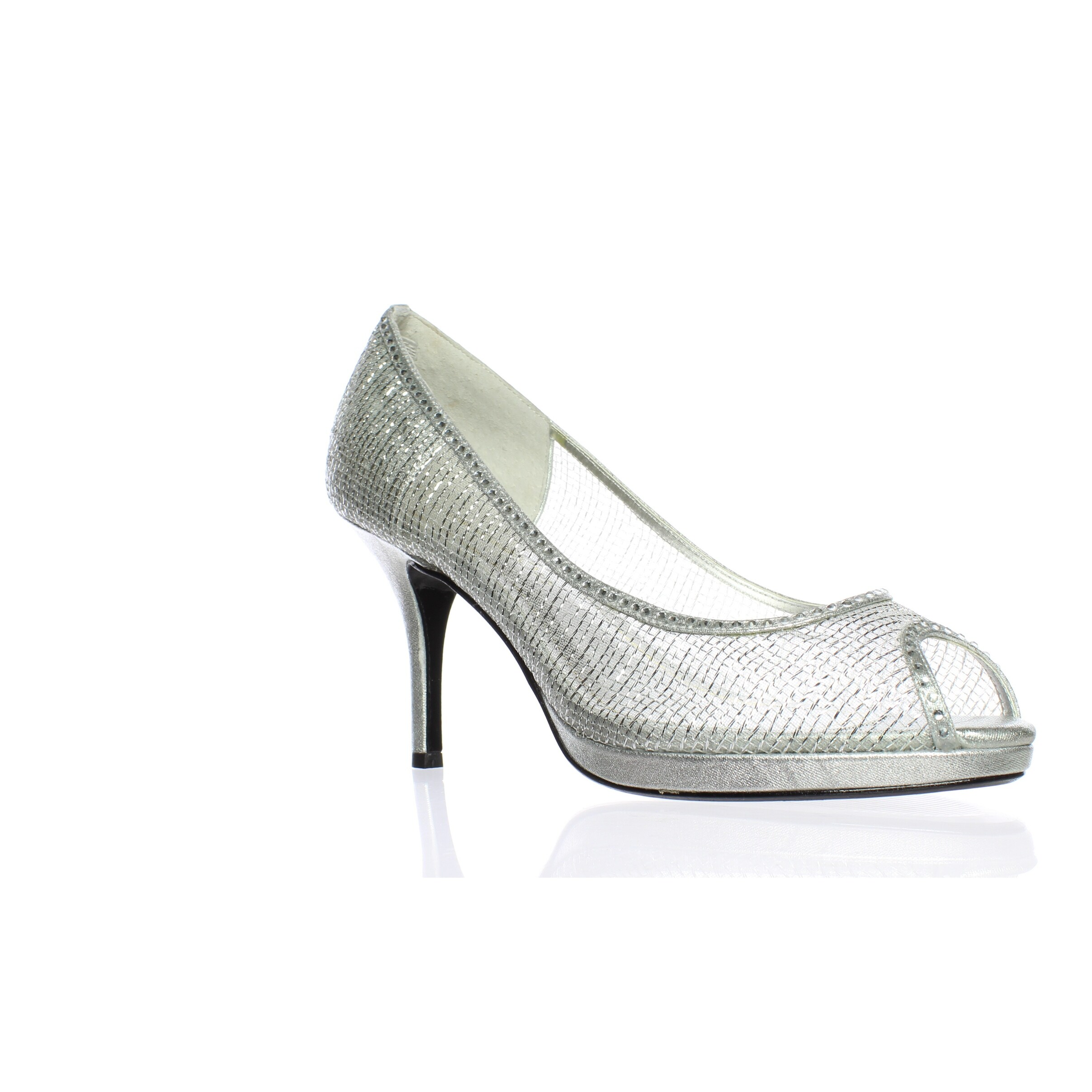 caparros silver heels