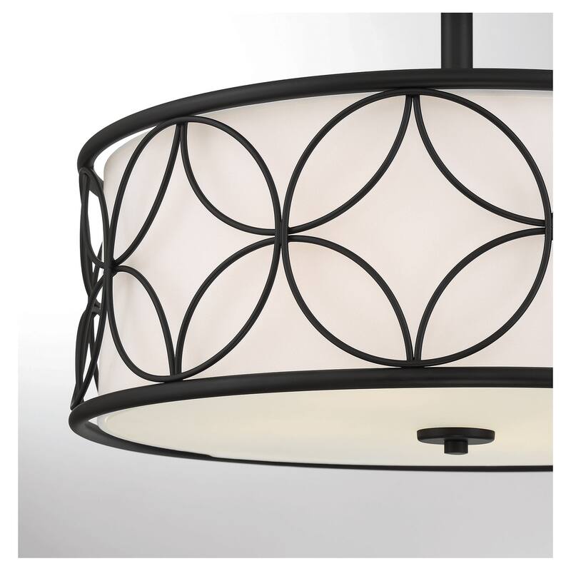 Savoy House 6-1953-4 Reid 4 Light 20" Wide Semi-Flush Drum Ceiling