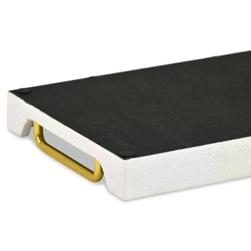 Nimue 15.75" Rectangular Decorative Serving Tray - Prismatic Fish Scale Pattern for Display, and Organization