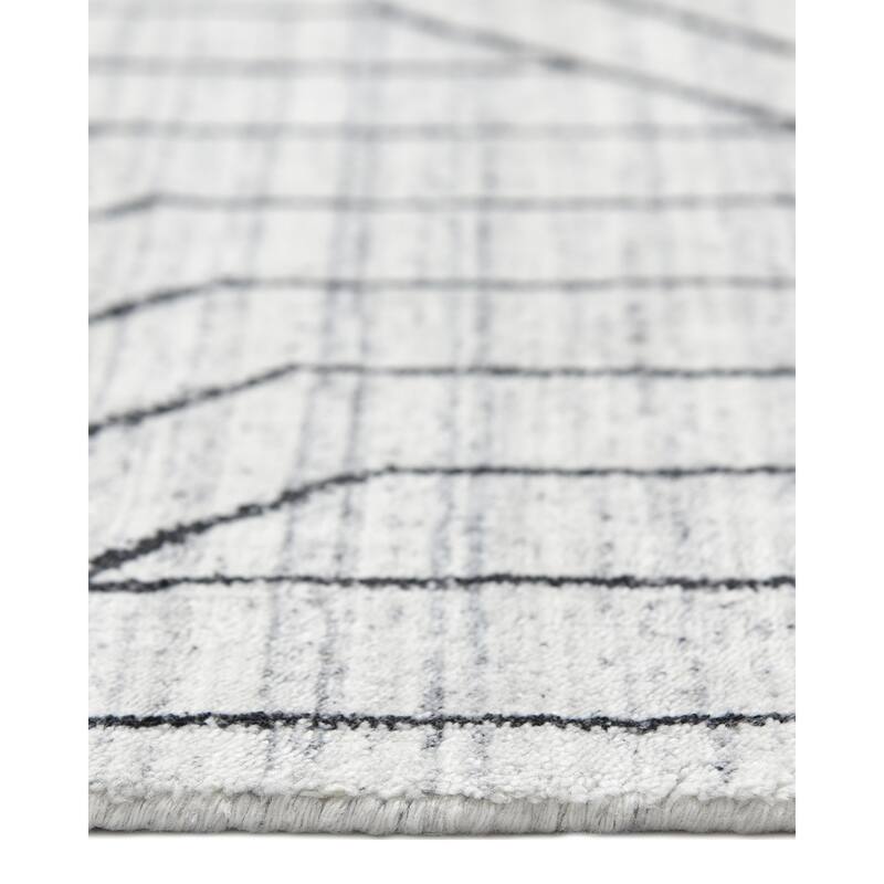 Overton Handmade Modern Contemporary Geometric Area Rug