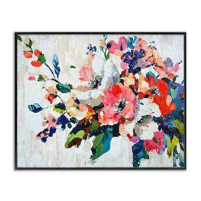 Stupell Abstract Flower Blooming Branch Framed Giclee Art Design By Franklyn Gregory