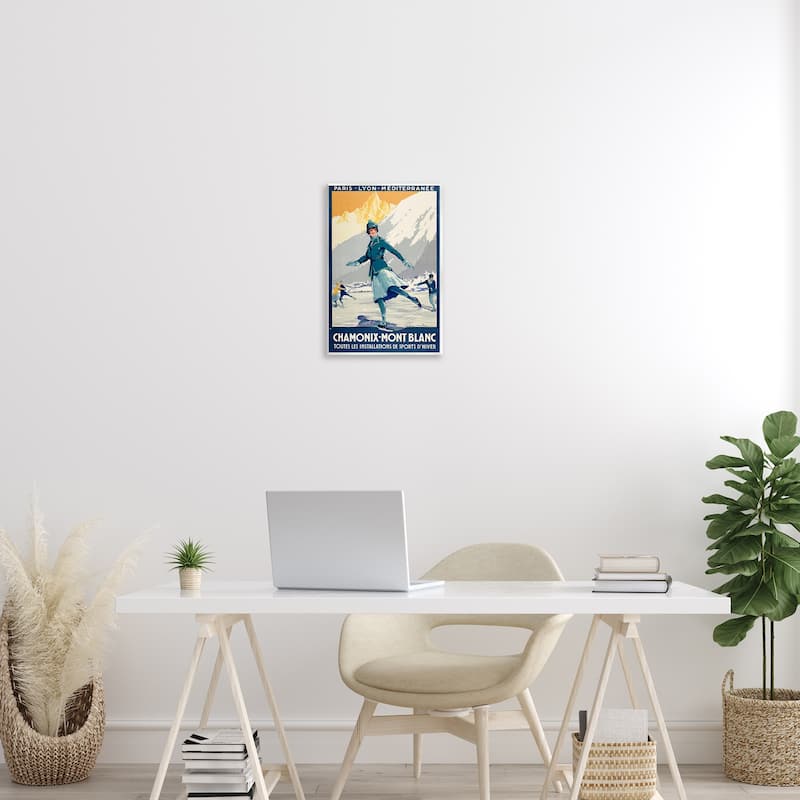 Stupell Vintage Ice Skating Advertisement Wall Plaque Art Design By Marcus Jules