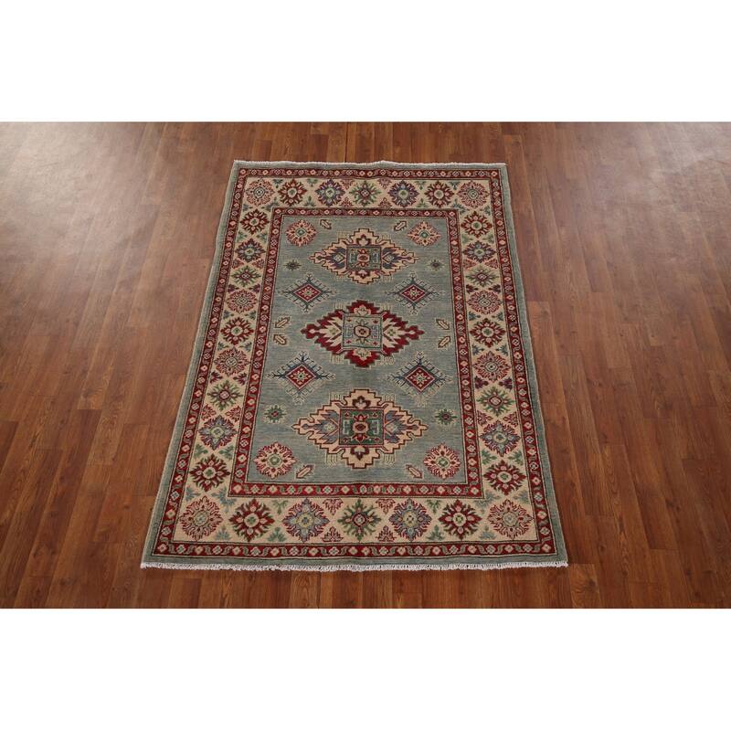 Kazak Oriental Area Rug Handmade Bedroom Wool Carpet - 3'11" x 5'11"