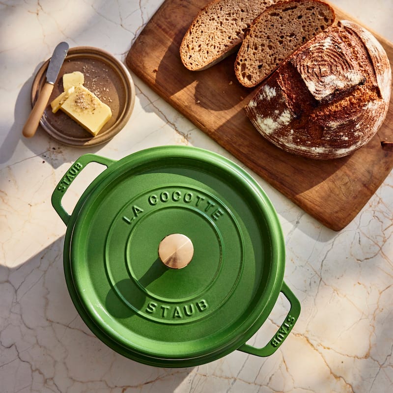 STAUB Cast Iron 4-qt Round Cocotte