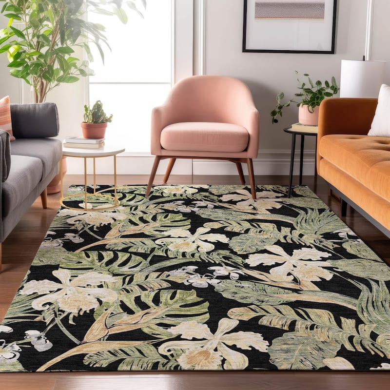 Premium Washable Super Soft Tropical Paradise Mayfield Rug