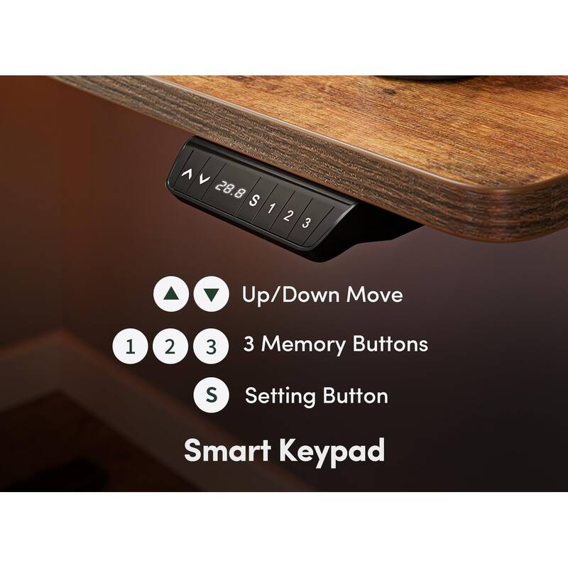 FEZIBO Electric Standing Desk, Height Adjustable Stand up Desk, Sit Stand Home Office Desk, Computer Desk