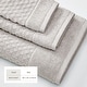 preview thumbnail 165 of 197, Linery & Co. Cotton Diamond Waffle Texture Bath Towels