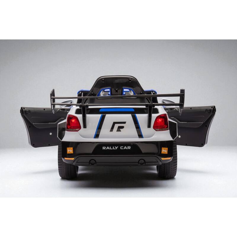 12V Electric Kids Ride-On Car with Remote Control, Music, Lights, Seat Belt, Opening Doors, 4-Wheel Suspension