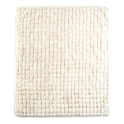 Ultra Fine Natural Cascade Faux Fur Throw Blanket