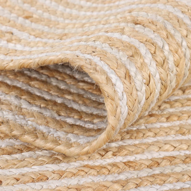 Superior Braided Jute Reversible Indoor Outdoor Area Rug