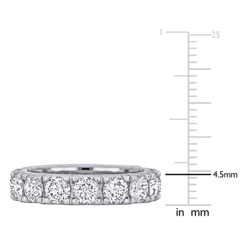 Miadora 3 3/4ct Diamond TDW Eternity Ring in 14k White Gold
