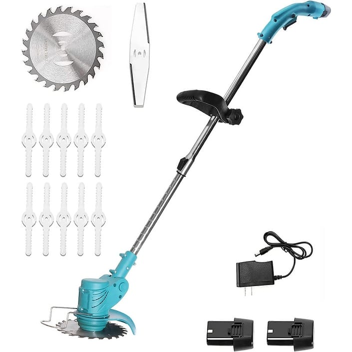 Cordless Weed Whacker - Blue