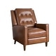 preview thumbnail 12 of 23, Abbyson Holloway Mid Century Top Grain Leather Push-back Recliner