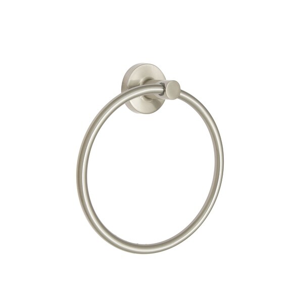 Satin nickel shop towel ring