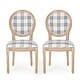 preview thumbnail 31 of 64, Phinnaeus French Country Fabric Dining Chairs (Set of 2) by Christopher Knight Home