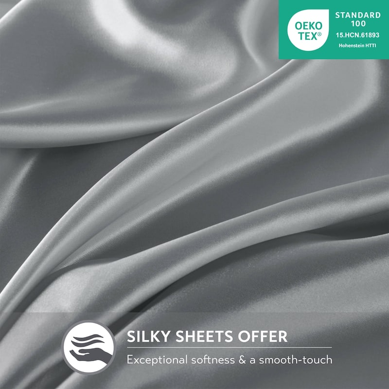 Madison Park Essentials Satin Luxury 6 PC Sheet Set