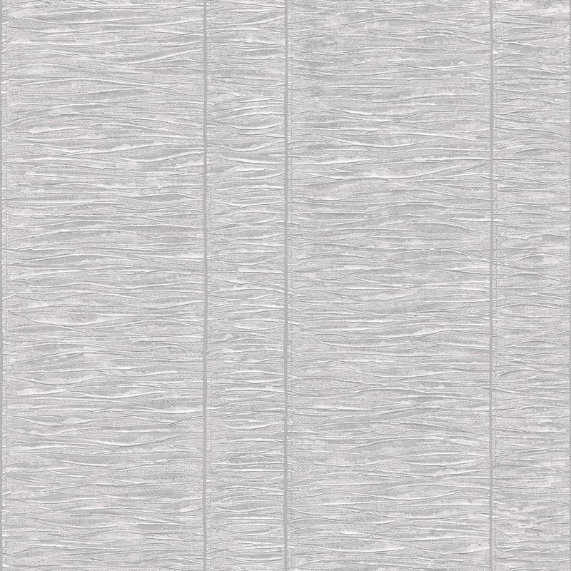 Galerie Wallcoverings Palazzo 2 Collection Pleated Stripe Vinyl on Non-woven Matte Wallpaper Roll