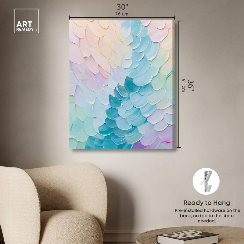 Mermaid Scales Canvas by Art Remedy, Gallery Wrapped