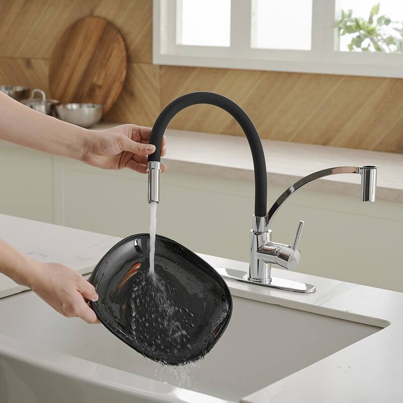 WIZ Single-Handle Pull-Down Sprayer 1 Spray High Arc Kitchen Faucet