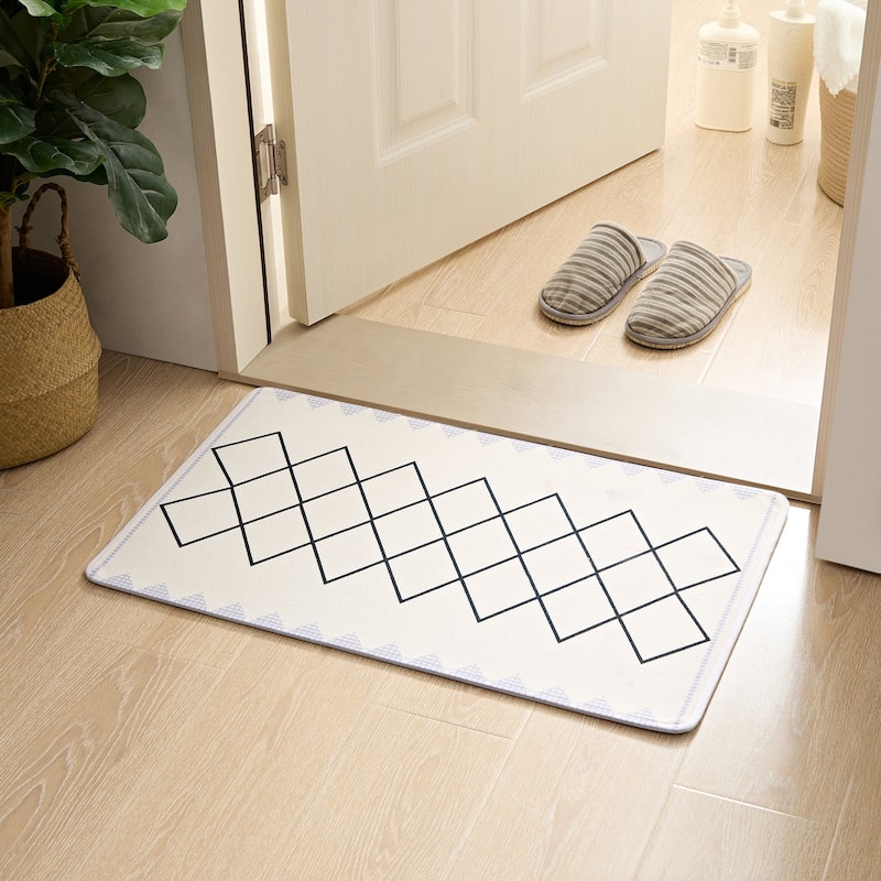 Javlergo Door Mat, Washable Indoor Outdoor Floor Doormat, 47.2" x 31.5"/28.7" x 16.9"