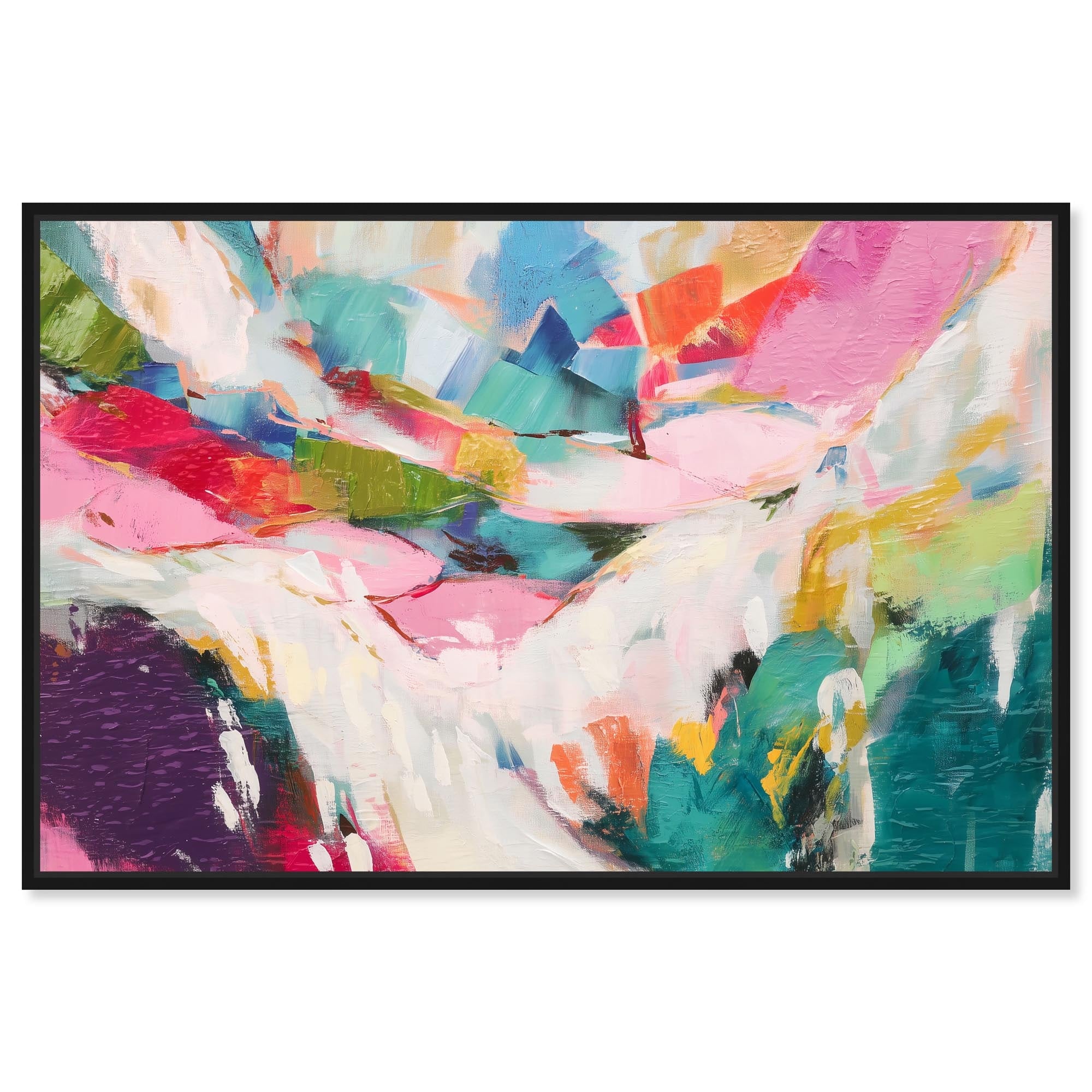 Vibrant Soul II Living Room Art Framed Canvas Print by Art Remedy