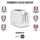 preview thumbnail 8 of 17, HADEN Starbeck 2-Slice Toaster Wide Slot with Removable Crumb Tray, Variable Browning Control