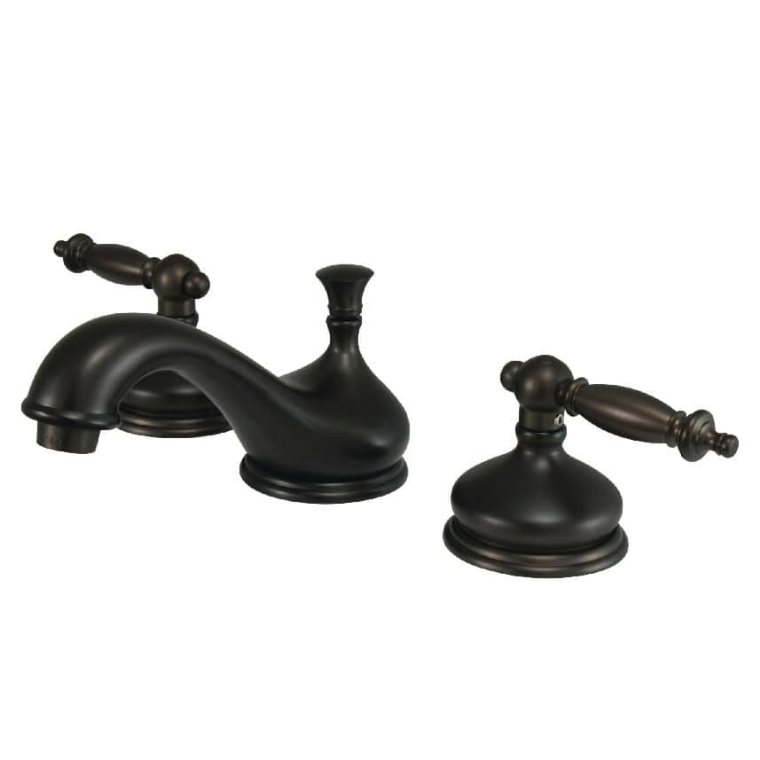 Kingston Brass Heritage 1.2 GPM Deck Mounted Bathroom Faucet with