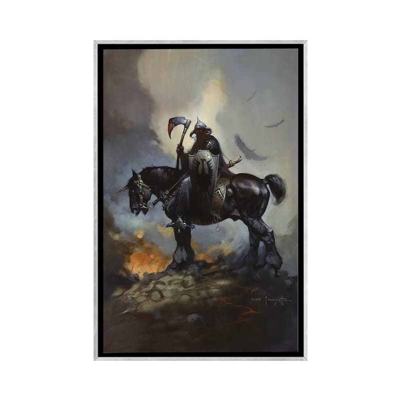 iCanvas "Death Dealer" by Frank Frazetta Framed