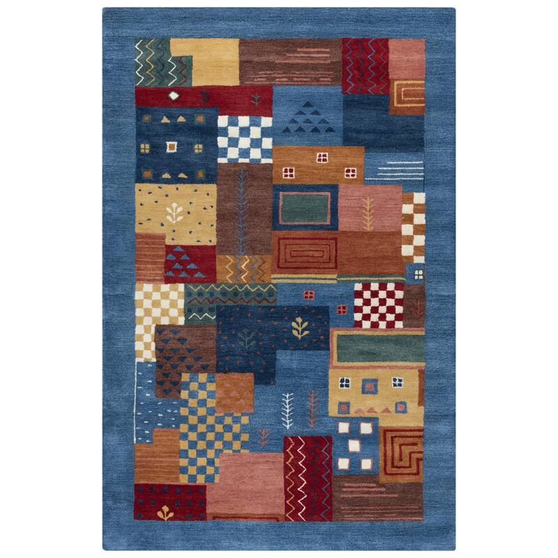 Alora Decor Nomad Multi-colored Geometric Hand-tufted Wool Rug