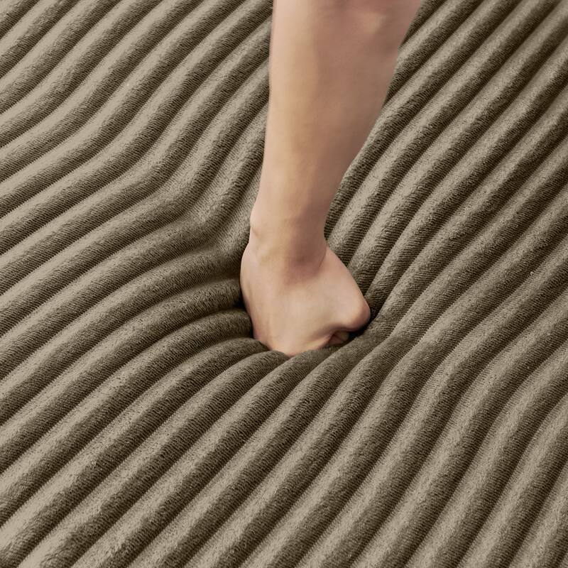 Roomfitters U-Shape Modular Sectional Sofa, Corduroy Sleeper Couch, Modern Compressed Sofa for Living Room