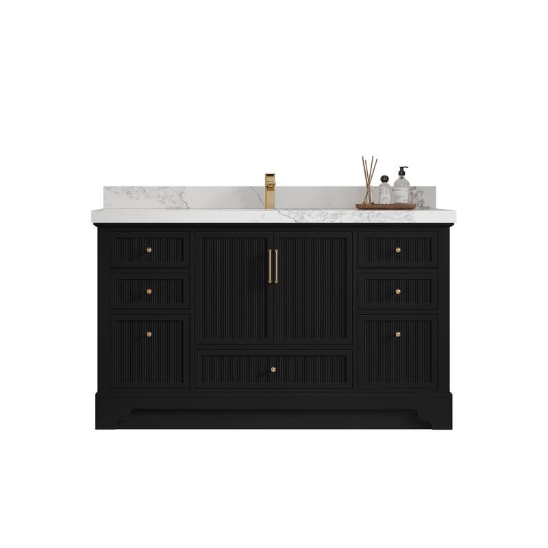 Willow Collections 60 in. W x 22 in. D Alys Single Sink Bathroom Vanity with Countertop