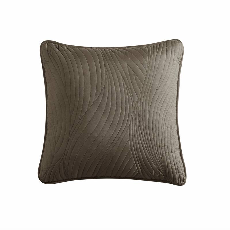 Brielle Stream Throw Pillow - Dark Grey