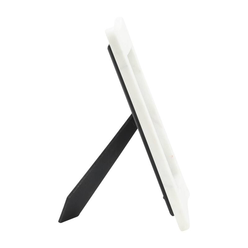 Marble Modern Curved Picture Frame - White, 5x7 in.